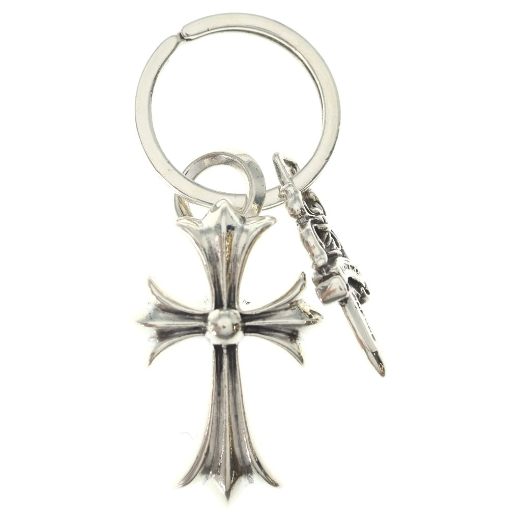CHROME HEARTS(クロムハーツ) CH CRS SML&No5 DGGR スモールCHクロス#5ダガーキーリング シルバーキーリング