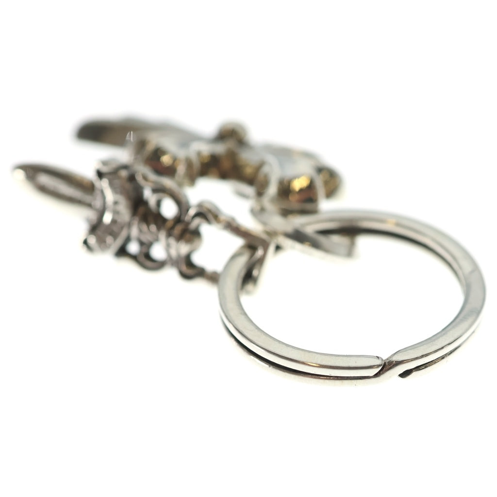 CHROME HEARTS(クロムハーツ) CH CRS SML&No5 DGGR スモールCHクロス#5ダガーキーリング シルバーキーリング
