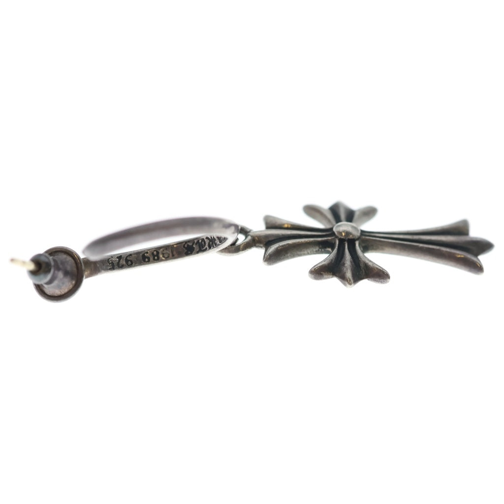 CHROME HEARTS(クロムハーツ) TINY CH CROSS タイニーCHクロス フープピアス シルバー BCA115 レディース