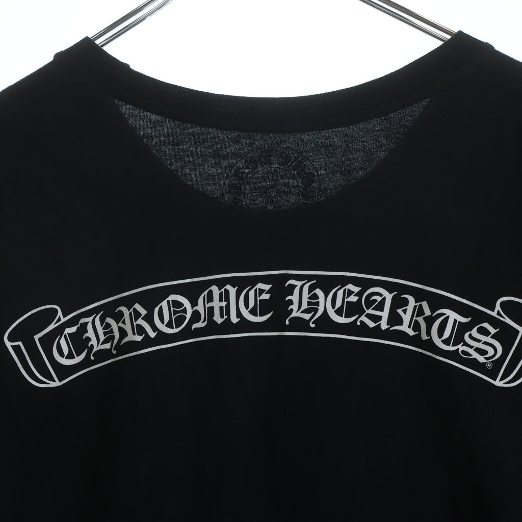 CHROME HEARTS(クロムハーツ) CH T-SHRT 1 スクロールラベルバックプリント半袖Tシャツカットソー ブラック