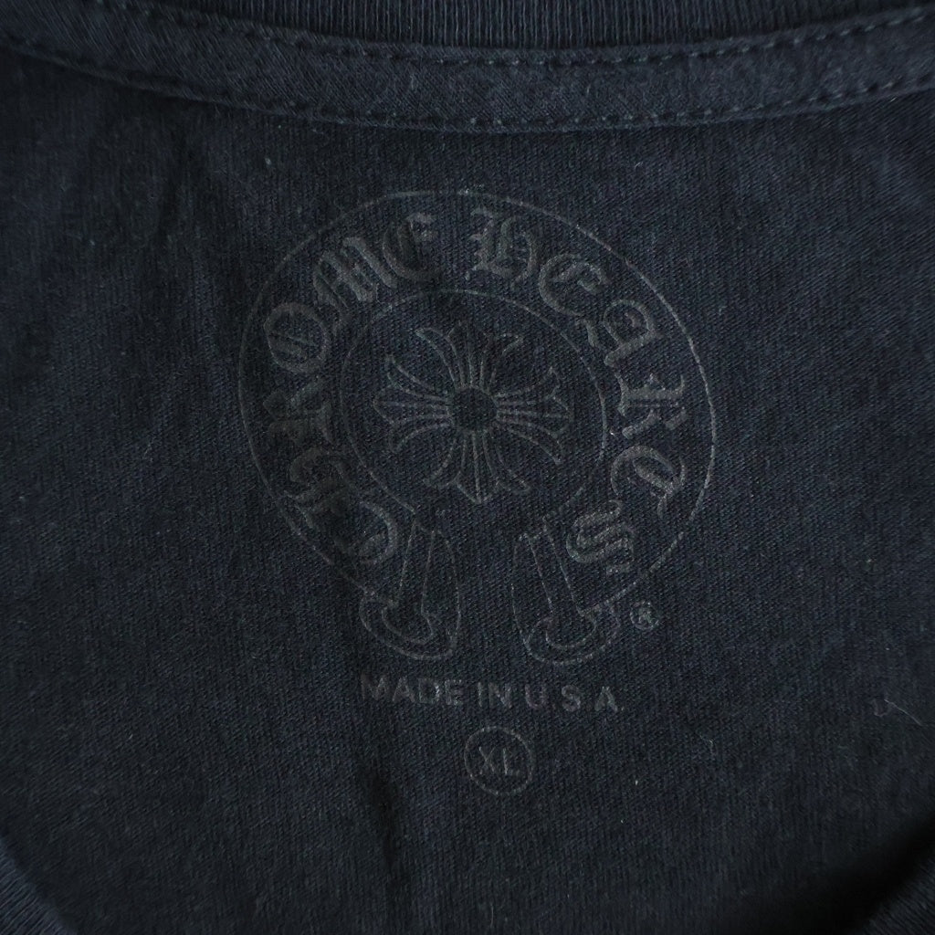 CHROME HEARTS(クロムハーツ) CH T-SHRT 1 スクロールラベルバックプリント半袖Tシャツカットソー ブラック