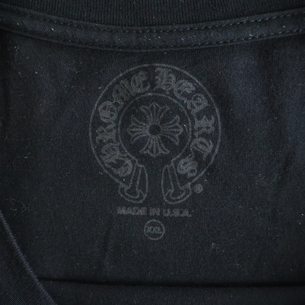 CHROME HEARTS(クロムハーツ) CH L/S 袖英字ロゴ バックスクロールラベルプリント 長袖Tシャツ