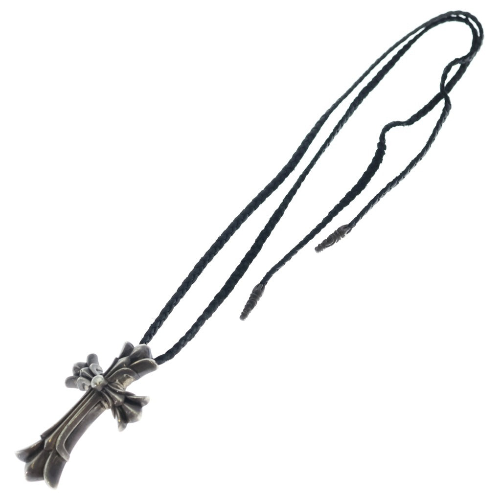 CHROME HEARTS(クロムハーツ) DBL CH CRS LRG ラージダブルCHクロス レザーブレード ペンダントトップ シルバー