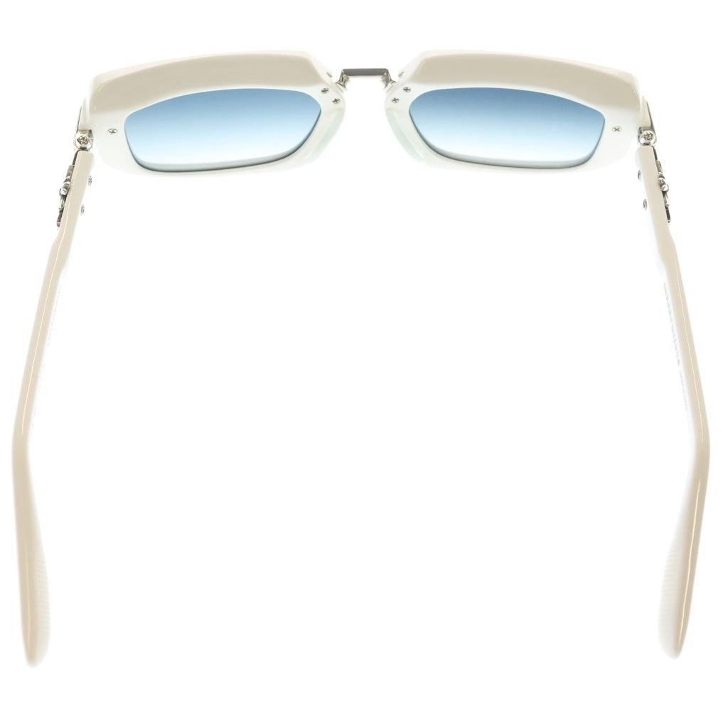 CHROME HEARTS(クロムハーツ) ASSTRAVAGANT サイドクロステンプルサングラス アイウェア メガネ ホワイト 52□21-139