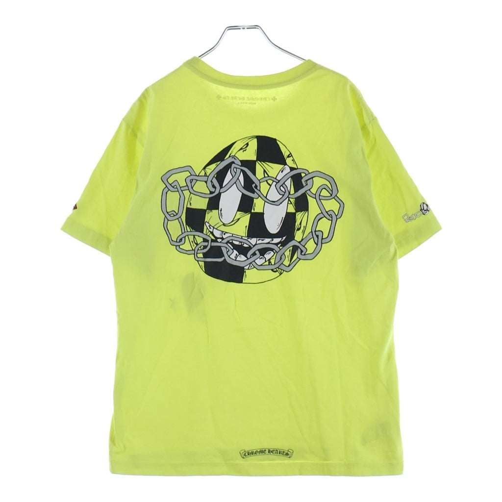 CHROME HEARTS(クロムハーツ) ×MATTY BOY LINK GAME マッティボーイ リンクゲーム クルーネック カットソー 半袖Tシャツ イエロー