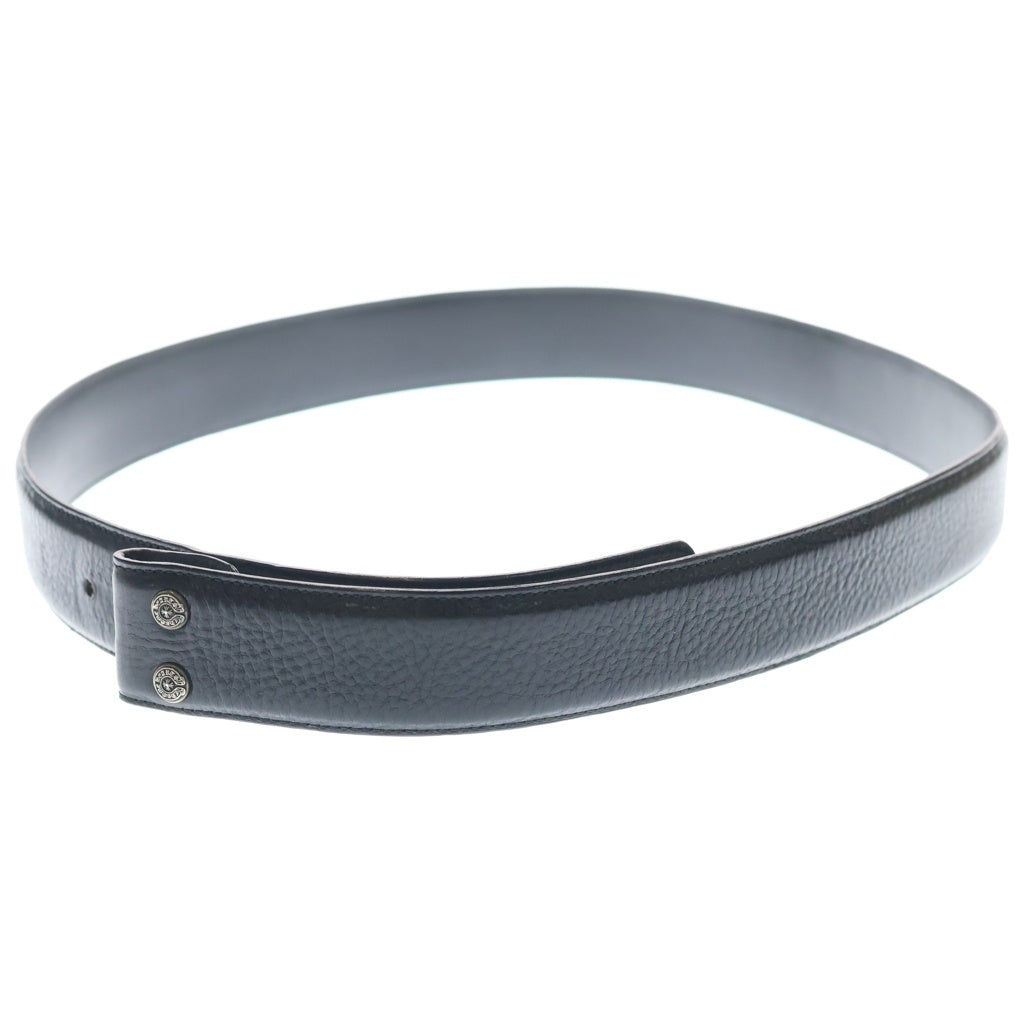 CHROME HEARTS(クロムハーツ) 1.5 STRAP 1.5インチ ホースシューリベッツ レザーベルトストラップ ブラック
