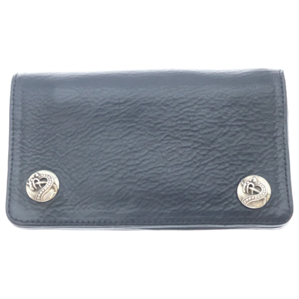 CHROME HEARTS(クロムハーツ) 1ZIP 1ジップ ケルティックボールボタン レザーウォレット 財布 ブラック