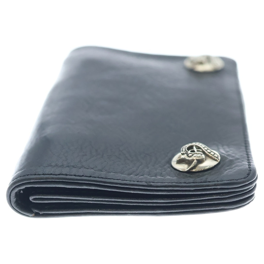 CHROME HEARTS(クロムハーツ) 1ZIP 1ジップ ケルティックボールボタン レザーウォレット 財布 ブラック