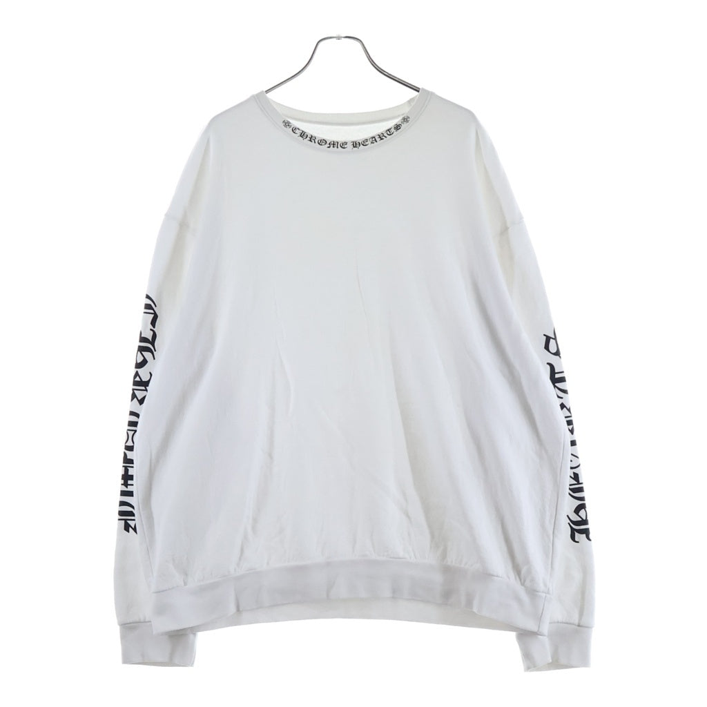 CHROME HEARTS(クロムハーツ) SWTSHRT PLVR ネックロゴプリントスウェット
