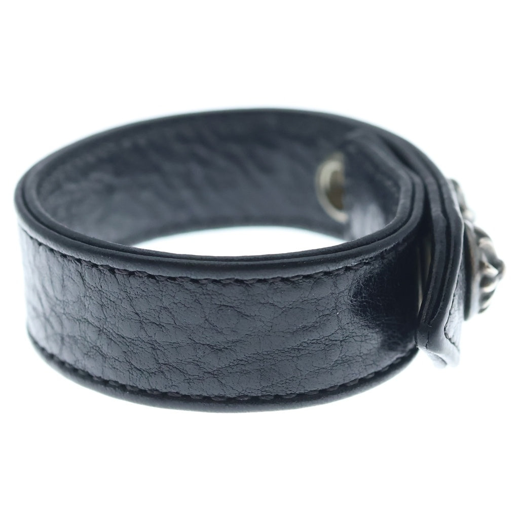 CHROME HEARTS(クロムハーツ) 3BTN 2SNP クロスボール3ボタン2スナップ レザーブレスレット