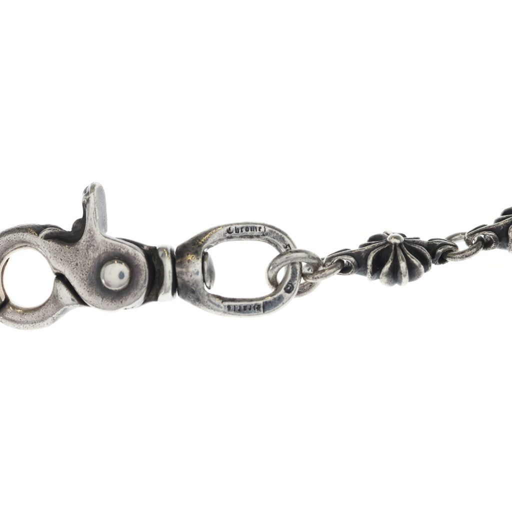 CHROME HEARTS(クロムハーツ) 4C CROSS SHORT-S/1 1クリップカットアウトCHプラス ウォレットチェーン ショート シルバー