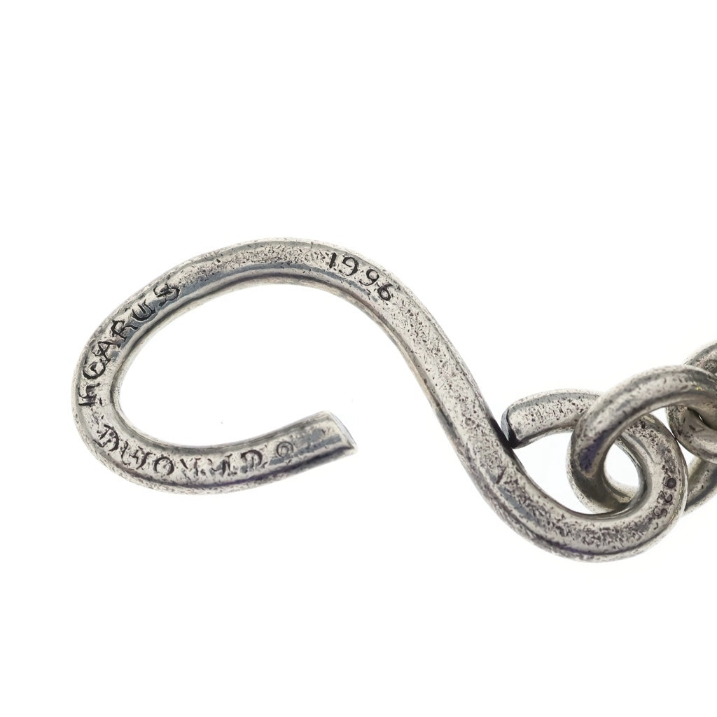 CHROME HEARTS(クロムハーツ) 4C CROSS SHORT-S/1 1クリップカットアウトCHプラス ウォレットチェーン ショート シルバー