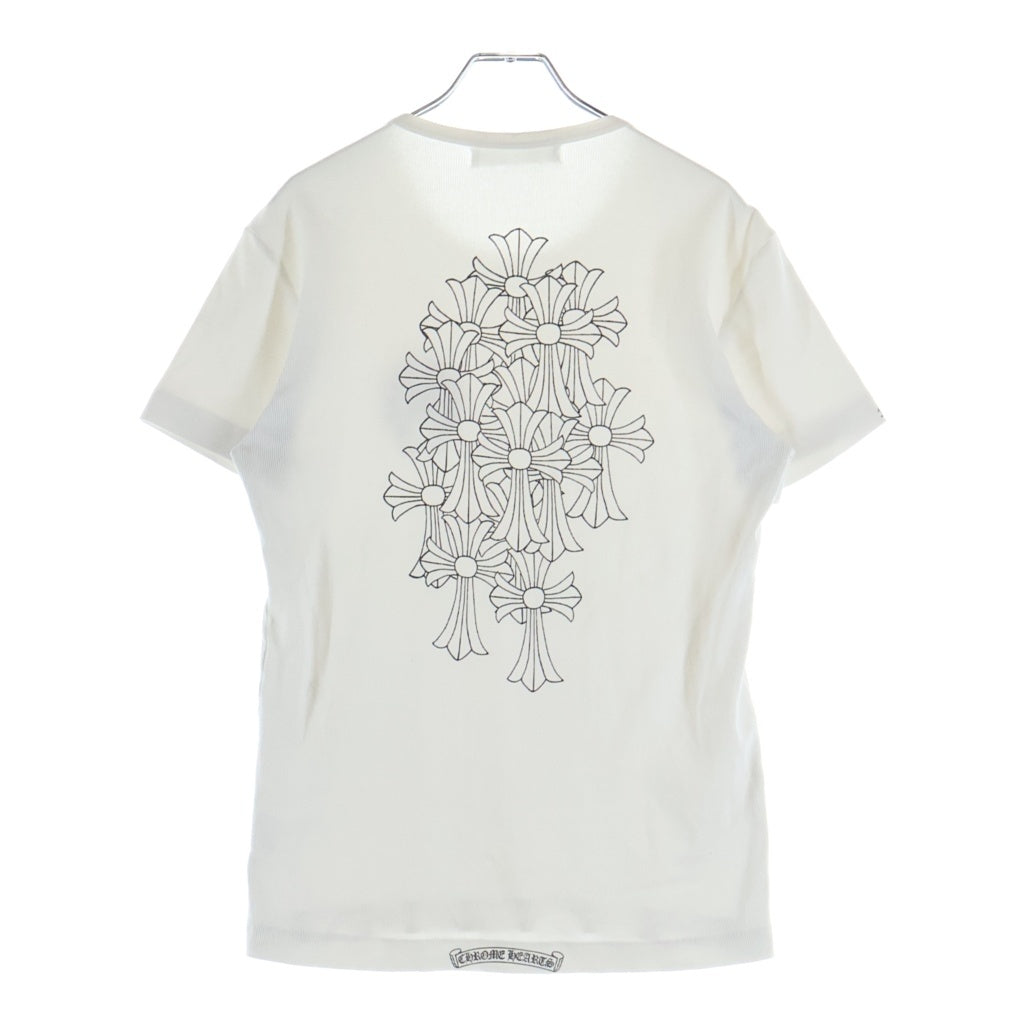 CHROME HEARTS(クロムハーツ) CH S/S バックセメタリークロス ホースシュープリント 半袖コットンTシャツ レディース