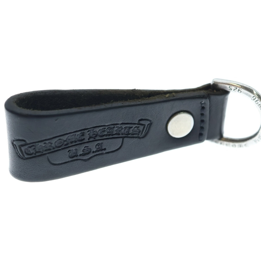 CHROME HEARTS(クロムハーツ) BELT LOOP D RING Dリング クロスボールベルトループ ブラック/シルバー BCA415