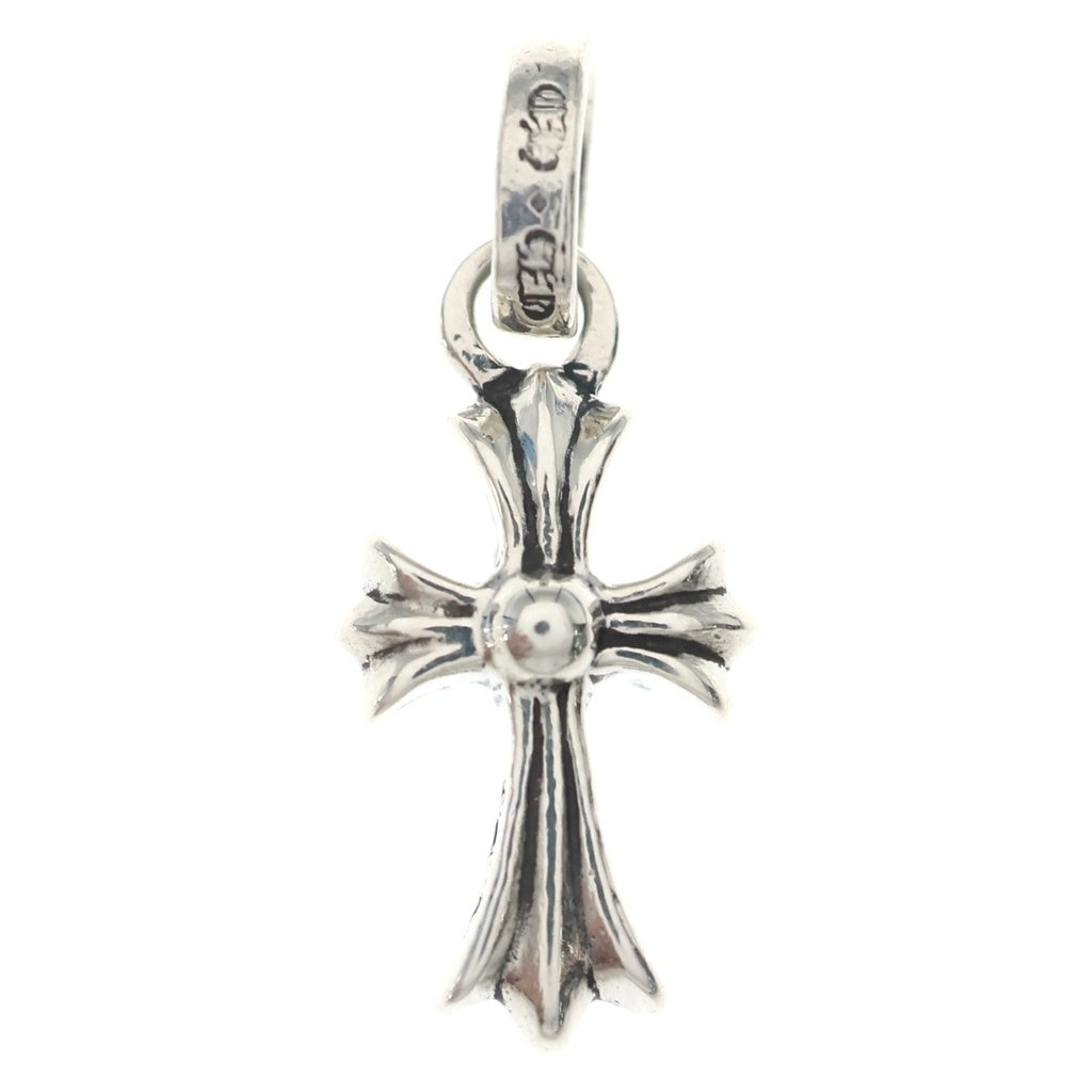 CHROME HEARTS(クロムハーツ) CRS BBYFAT P RBY ベイビーファットクロス PAVEルビー ペンダントトップ シルバー
