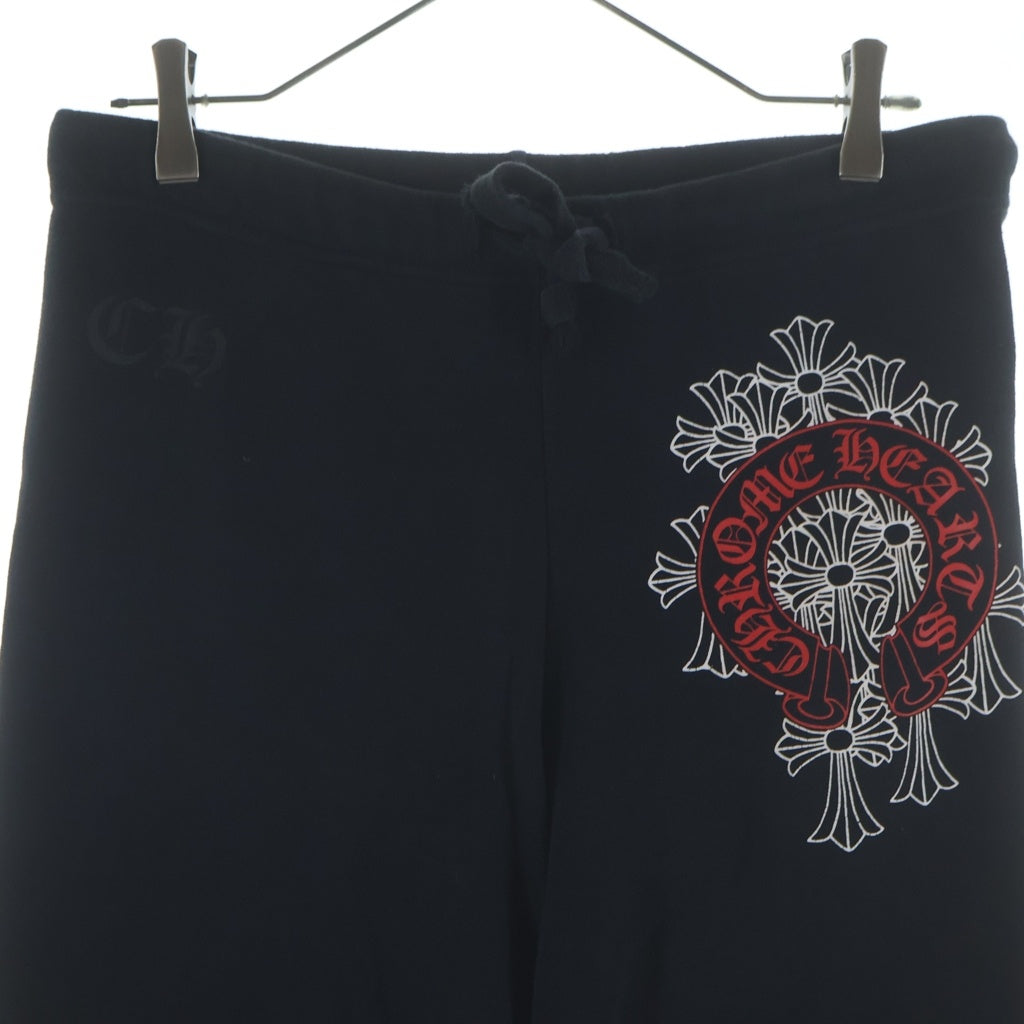CHROME HEARTS(クロムハーツ) SWEAT PANTS セメタリークロス ホースシュープリント スウェットパンツ