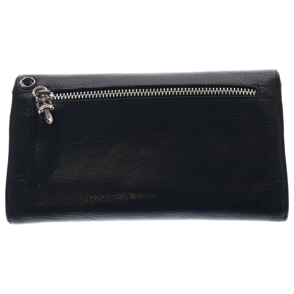 CHROME HEARTS(クロムハーツ) WAVE ウェーブ レザーウォレット 財布 ブラック