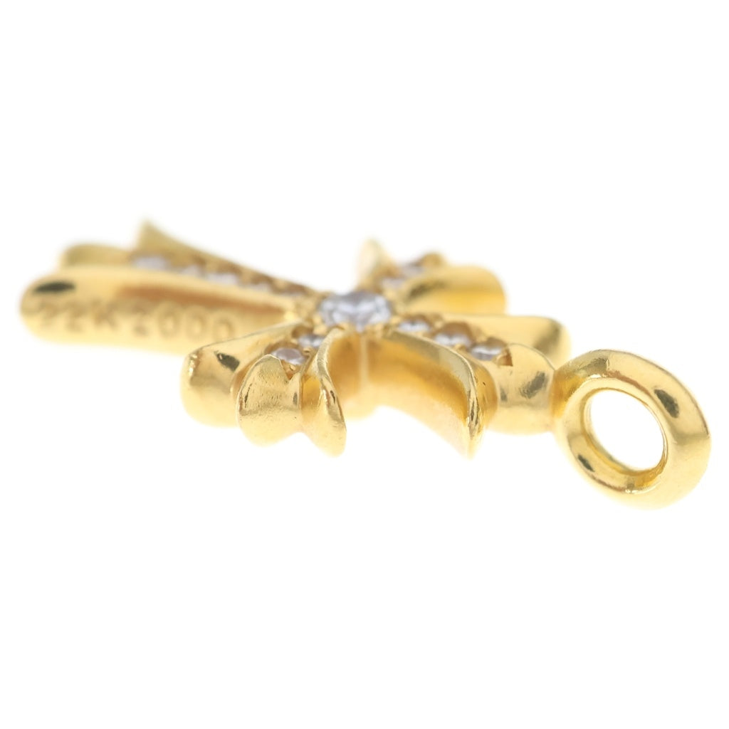 CHROME HEARTS(クロムハーツ) 22K TNY CRSF P/DIA タイニーファットクロス PAVEダイヤ ペンダントトップ ゴールドBCA033