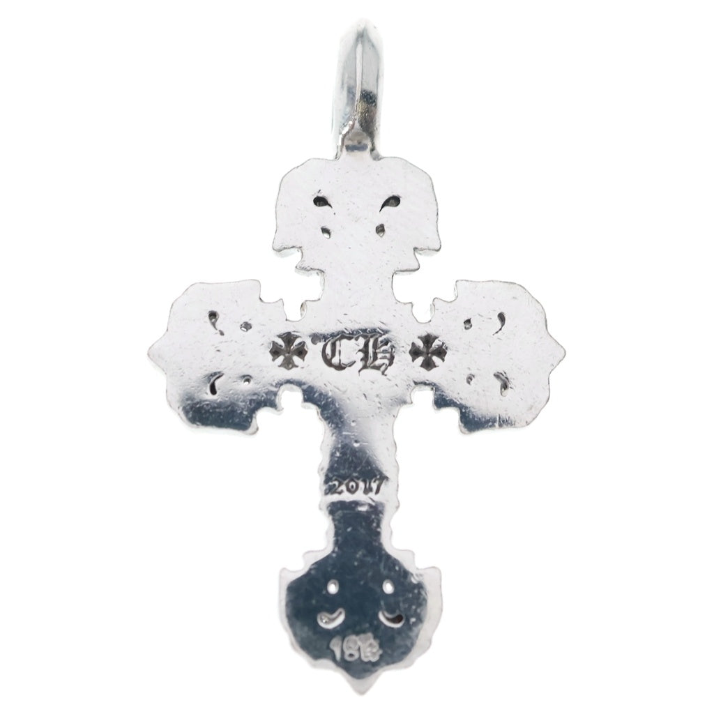 CHROME HEARTS(クロムハーツ) 18KWG CHARM FILIGREE TINY P DMND タイニーフィリグリー PAVEダイヤ シルバー ネックレストップ ホワイトゴールド