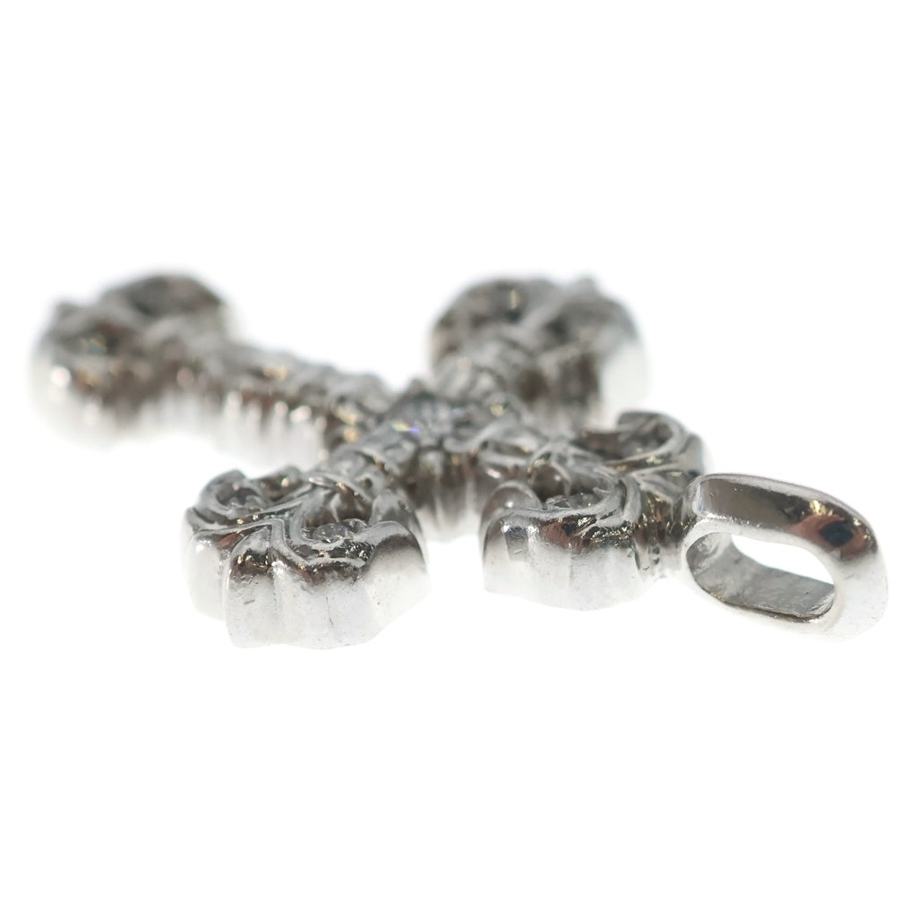 CHROME HEARTS(クロムハーツ) 18KWG CHARM FILIGREE TINY P DMND タイニーフィリグリー PAVEダイヤ シルバー ネックレストップ ホワイトゴールド