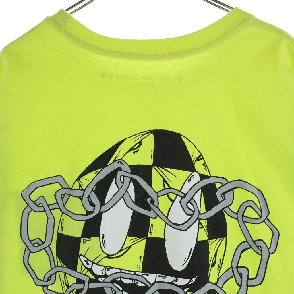 CHROME HEARTS(クロムハーツ) ×MATTY BOY LINK GAME マッティボーイ リンクゲーム クルーネック カットソー 半袖Tシャツ イエロー