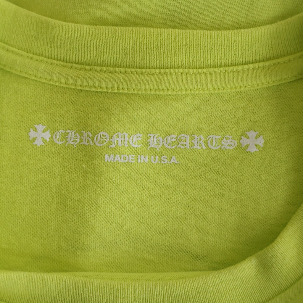 CHROME HEARTS(クロムハーツ) ×MATTY BOY LINK GAME マッティボーイ リンクゲーム クルーネック カットソー 半袖Tシャツ イエロー