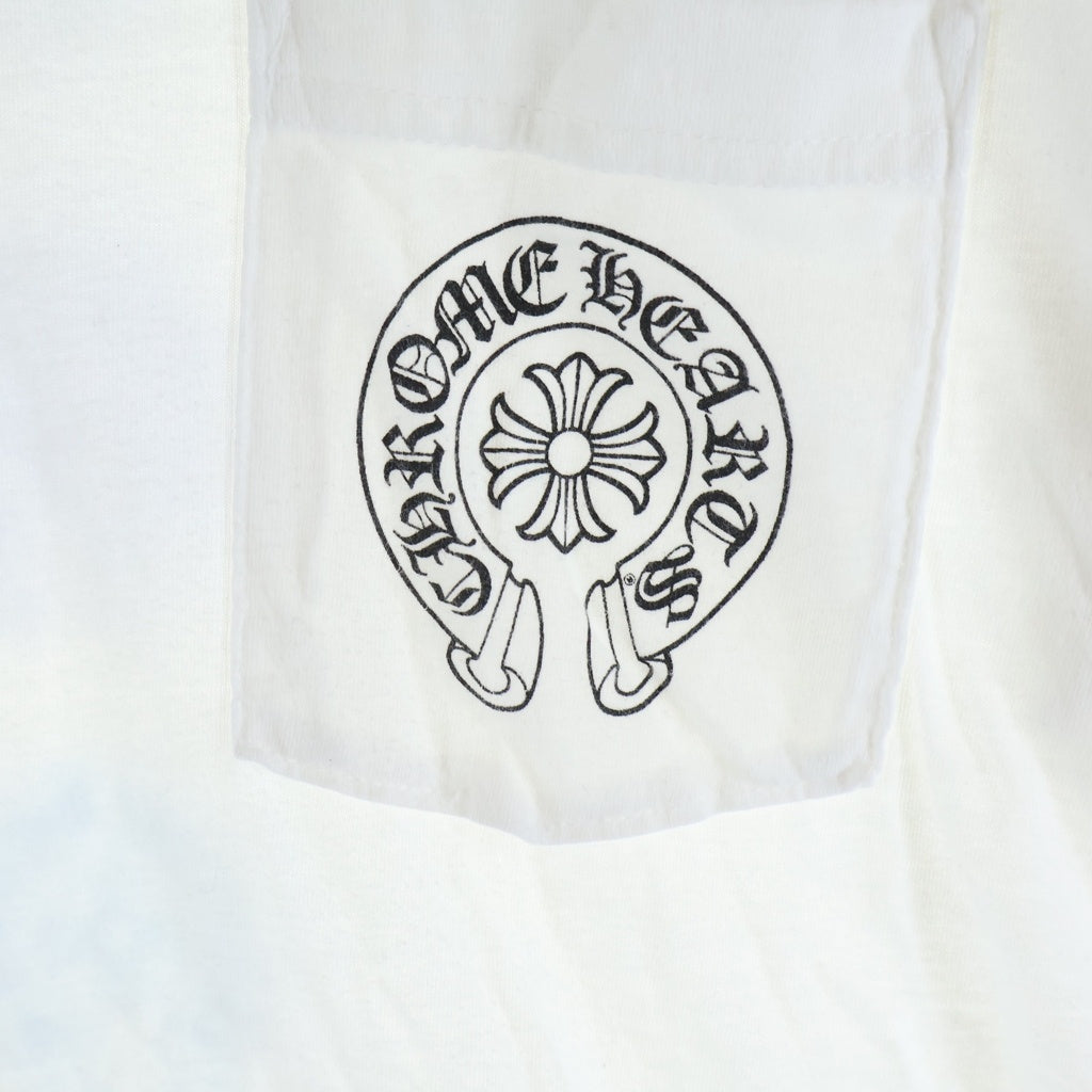 CHROME HEARTS(クロムハーツ) Multi Color Horseshoe S/S T-shirt マルチカラー ホースシュー クルーネック半袖Tシャツカットソー ホワイト