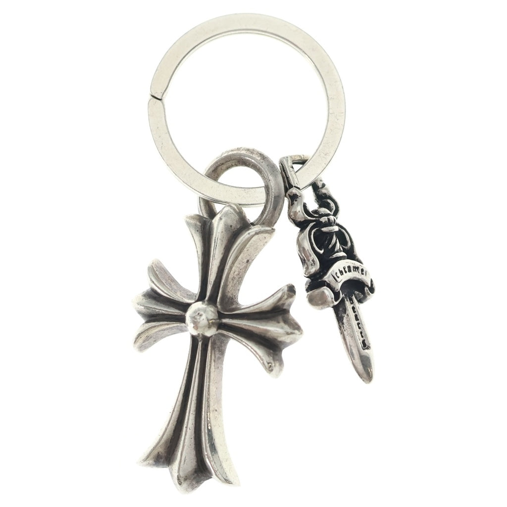 CHROME HEARTS(クロムハーツ) CH CRS SML&No5 DGGR スモールCHクロス#5ダガーキーリング シルバーキーリング