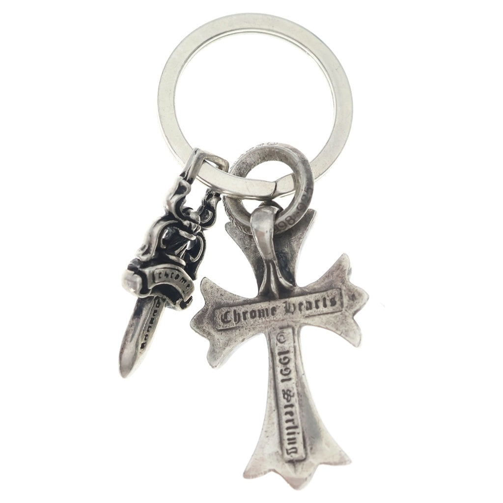 CHROME HEARTS(クロムハーツ) CH CRS SML&No5 DGGR スモールCHクロス#5ダガーキーリング シルバーキーリング