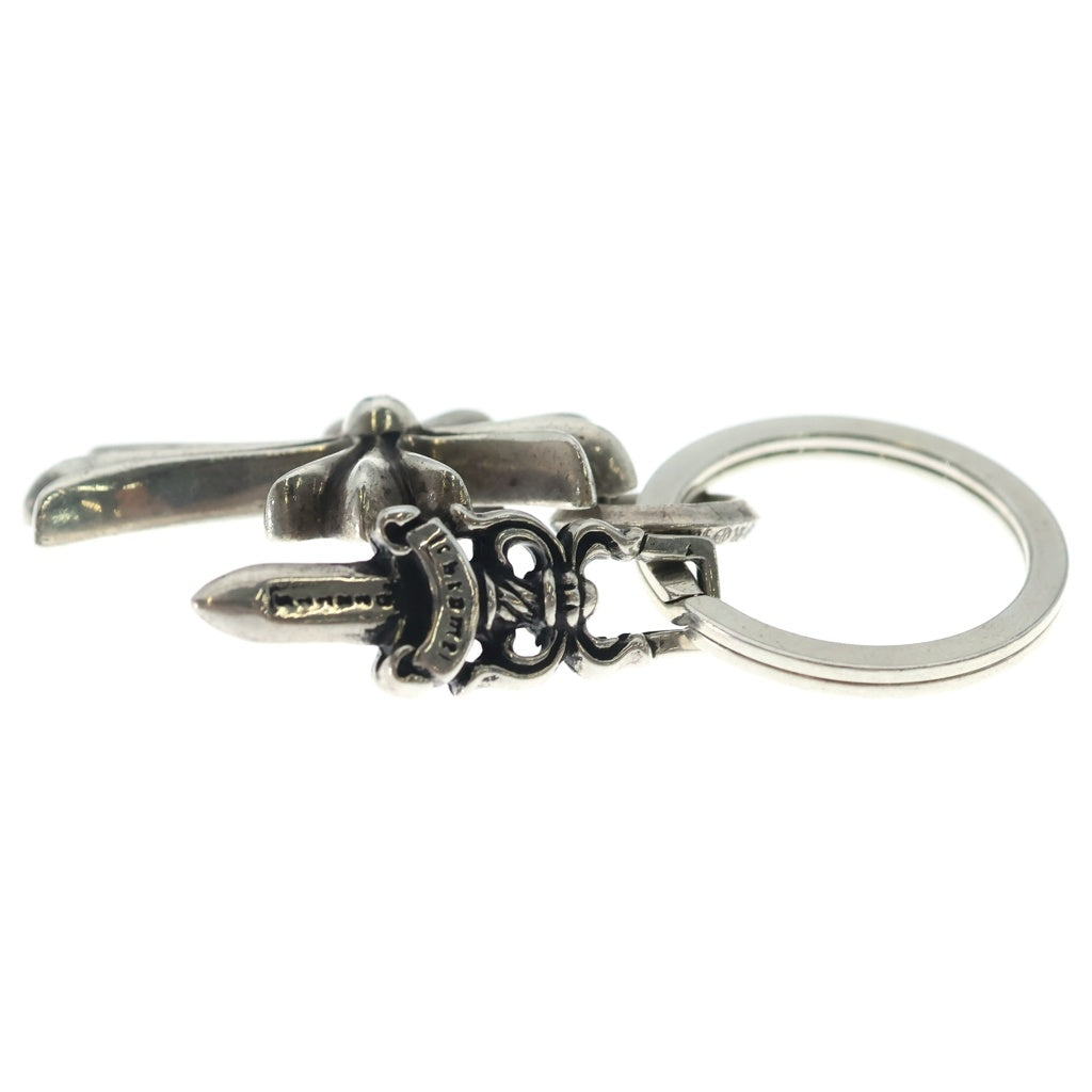 CHROME HEARTS(クロムハーツ) CH CRS SML&No5 DGGR スモールCHクロス#5ダガーキーリング シルバーキーリング