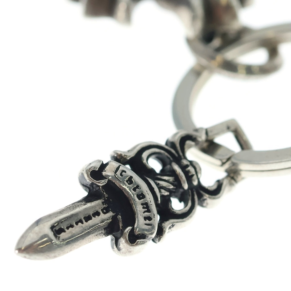 CHROME HEARTS(クロムハーツ) CH CRS SML&No5 DGGR スモールCHクロス#5ダガーキーリング シルバーキーリング