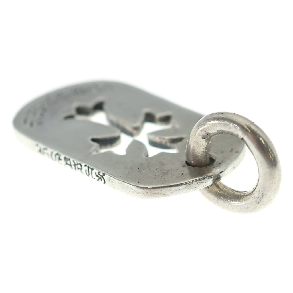 CHROME HEARTS(クロムハーツ) DT TNY CO CRS LTD 青山限定 タイニーカットアウトクロスドッグタグ チャーム シルバーネックレストップ
