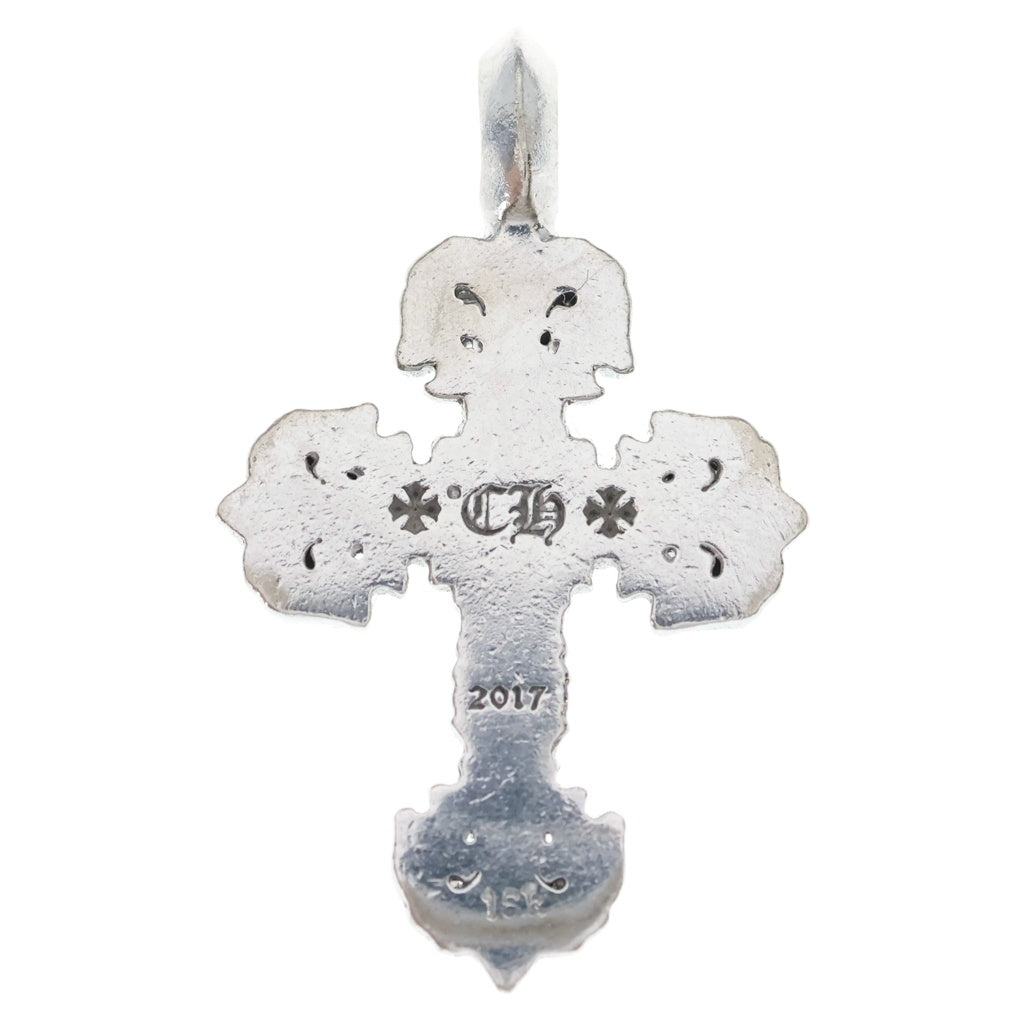CHROME HEARTS(クロムハーツ) 18KWG CHARM FILIGREE TINY P DMND タイニーフィリグリー PAVEダイヤ シルバー ネックレストップ ホワイトゴールド