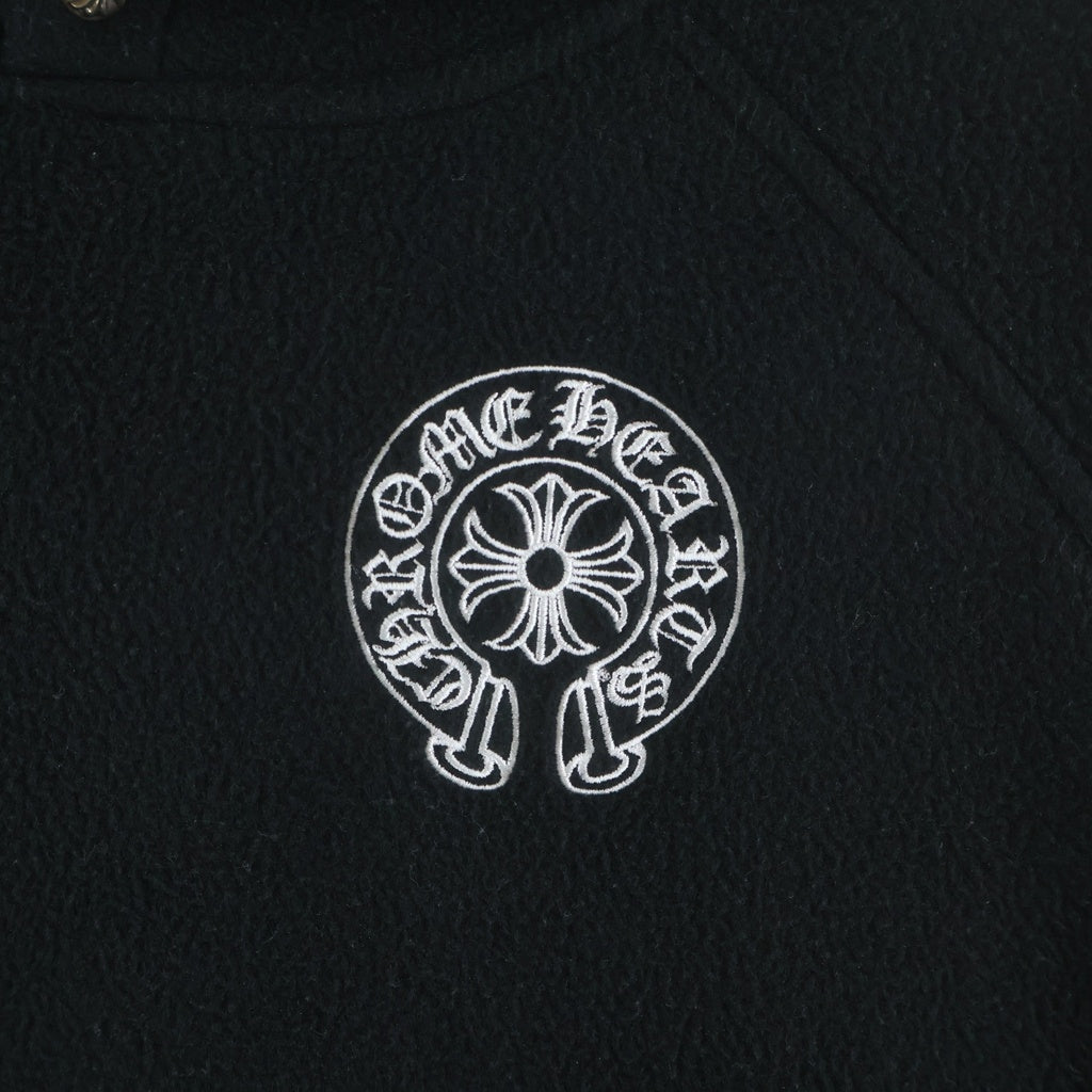 CHROME HEARTS(クロムハーツ) YNT U DETENT HDPL FLC クロスボールボタンプルオーバーフリースパーカー