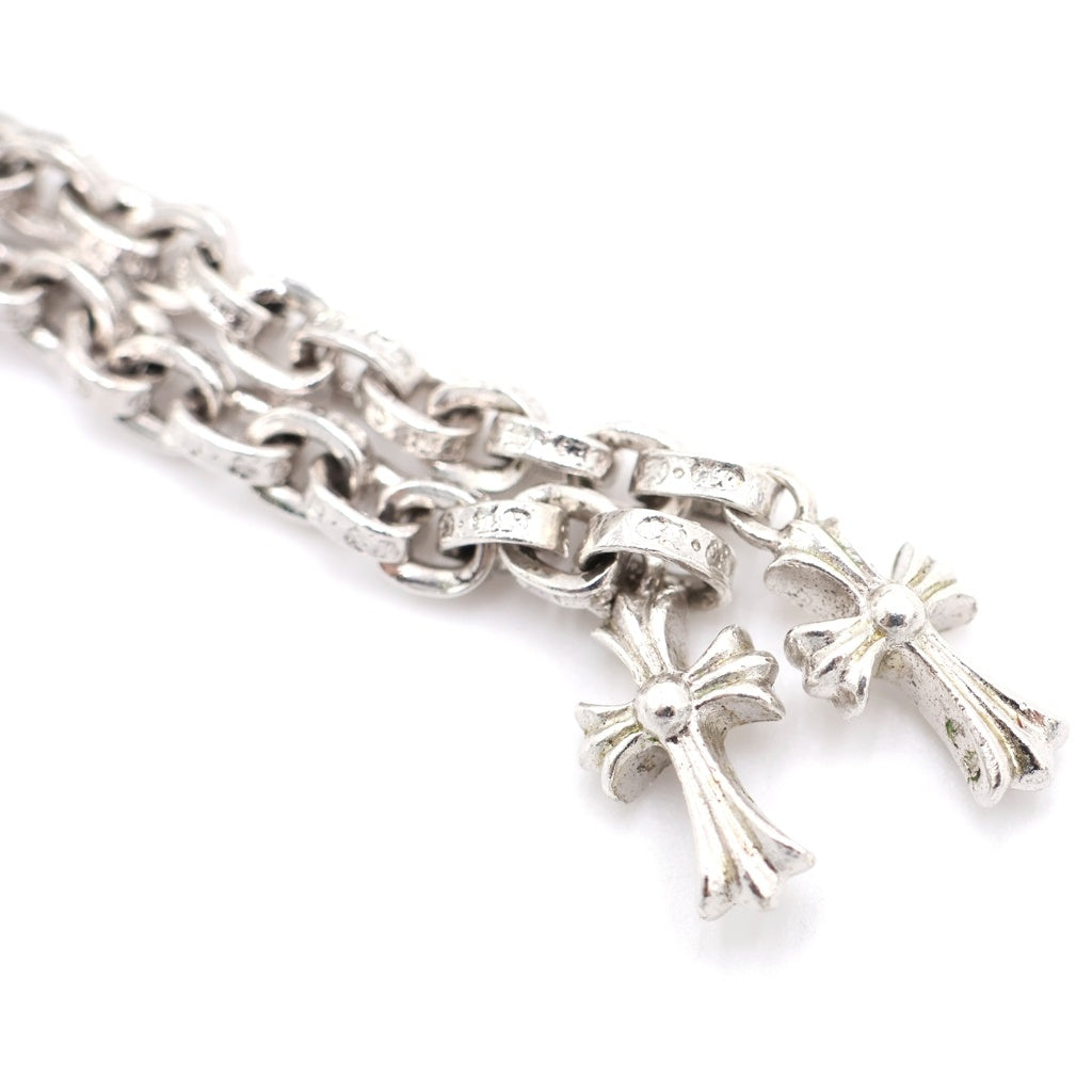 CHROME HEARTS(クロムハーツ) 3 SIDE ZIP 3サイドジップ サイドピラミッドスタッズ レザーウォレット財布