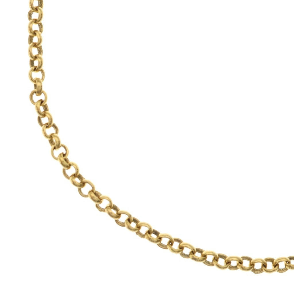 CHROME HEARTS(クロムハーツ) 22K NECKCHAIN R18 ロールチェーンネックレス 18inch ゴールド BCA010 -