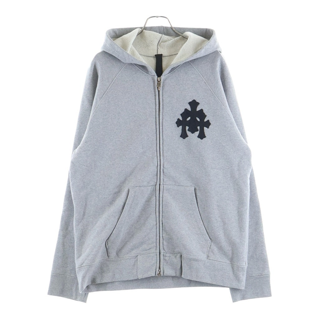 CHROME HEARTS(クロムハーツ) Y NOT ZIP セメタリークロスパッチダブルジップパーカー -