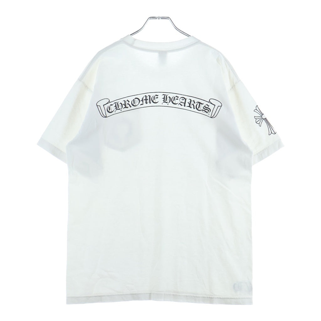 CHROME HEARTS(クロムハーツ) OLD S/S オールド 袖CHクロス バックスクロールラベルプリント 半袖Tシャツ