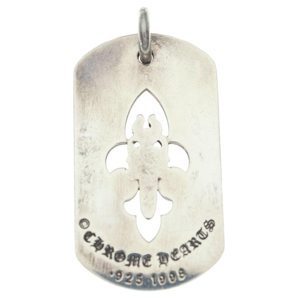 CHROME HEARTS(クロムハーツ) D TAG LRG FLE DAG フレアダガードッグタグ ラージドッグタグネックレストップ シルバー -