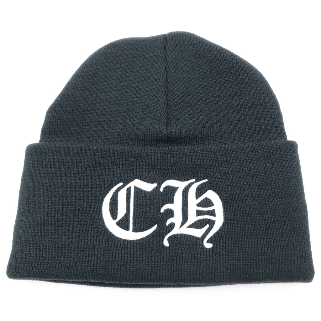 CHROME HEARTS(クロムハーツ) CH Logo Embroidery Acrylic Beanie CHロゴ刺繍ビーニー ニット帽 ブラック -
