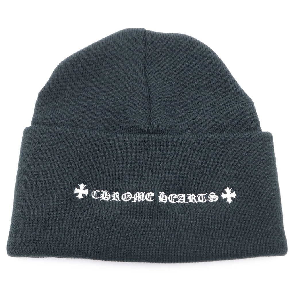 CHROME HEARTS(クロムハーツ) CH Logo Embroidery Acrylic Beanie CHロゴ刺繍ビーニー ニット帽 ブラック -