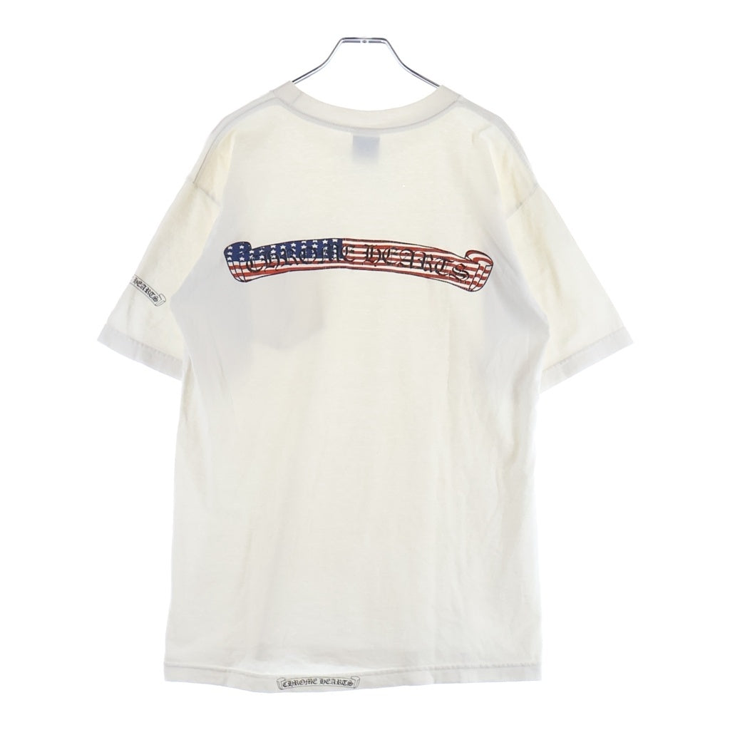 CHROME HEARTS(クロムハーツ) OLD S/S オールド バックアメリカンスクロールラベルプリント 半袖Tシャツ -
