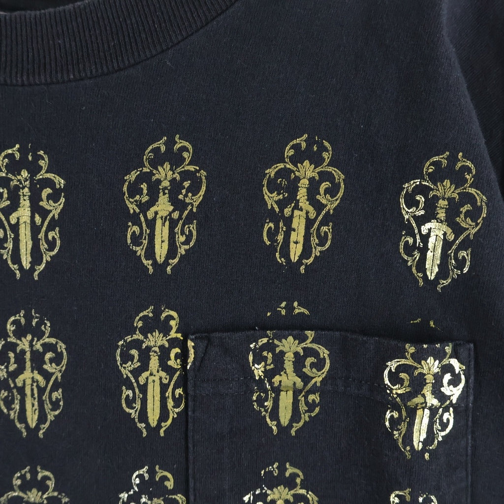 CHROME HEARTS(クロムハーツ) OLD S/S オールド ヴァインダガー総柄プリント 半袖Tシャツ -