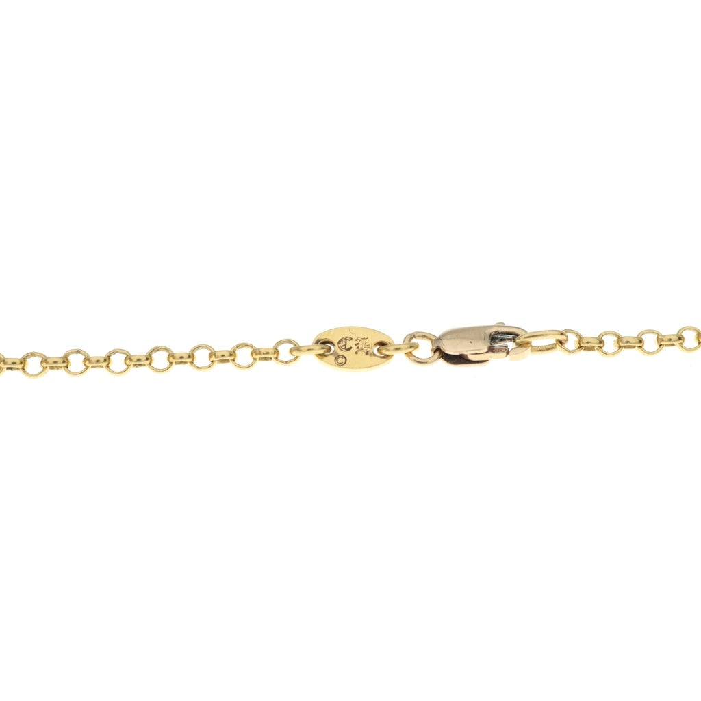CHROME HEARTS(クロムハーツ) 22K NECKCHAIN R24 ロールチェーンネックレス 24inch ゴールド BCA012
