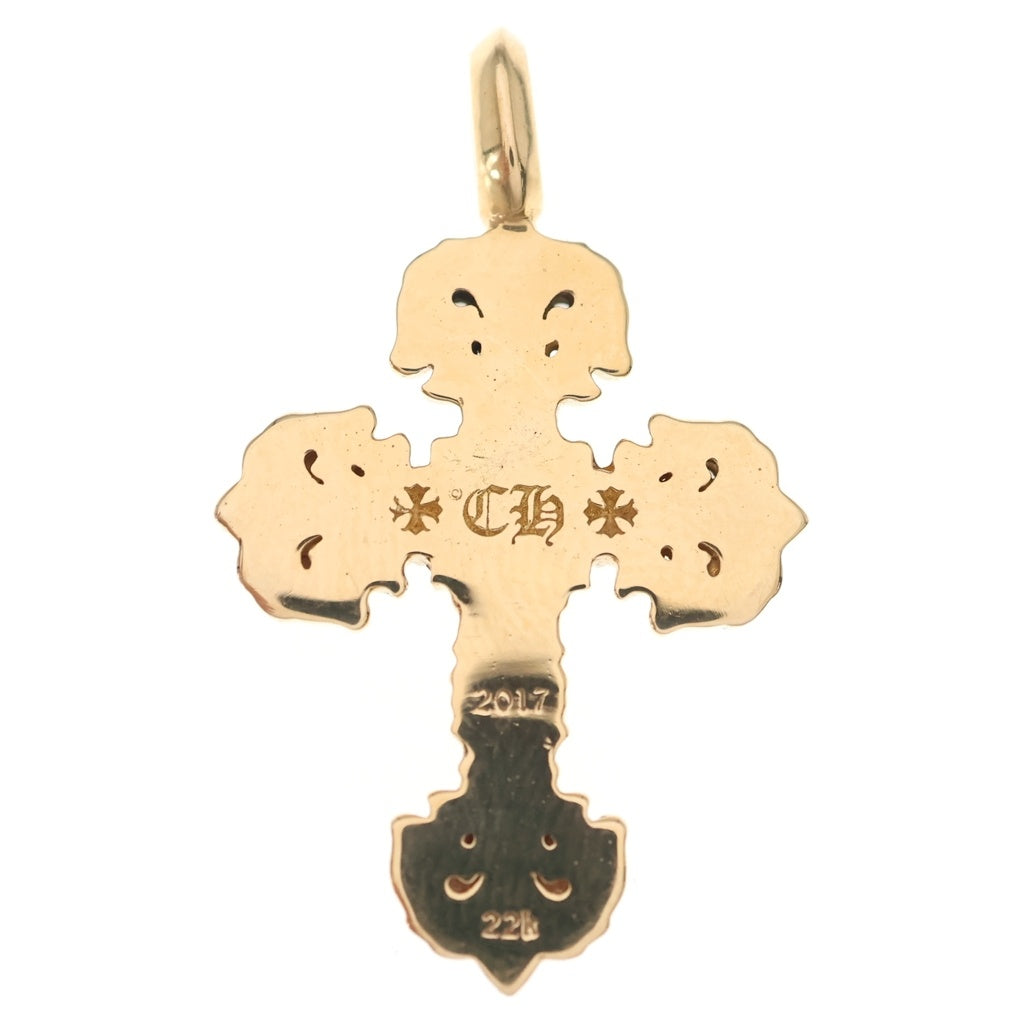 CHROME HEARTS(クロムハーツ) 22K FILIGREE TINY P/DIA タイニーフィリグリークロス PAVEダイヤ ペンダントトップ ゴールド BCA045