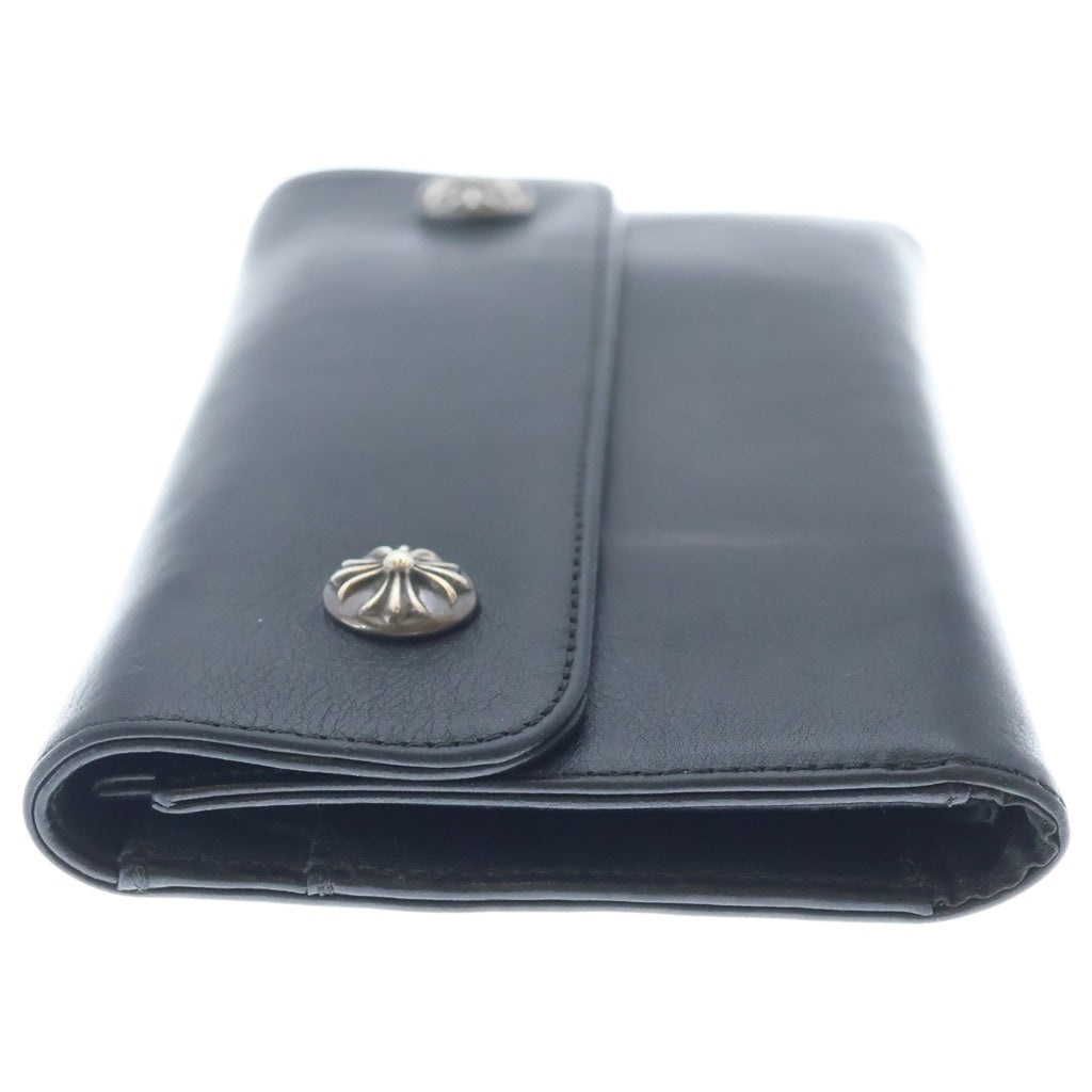 CHROME HEARTS(クロムハーツ) WAVE ウェーブ レザーウォレット 財布 ブラック -