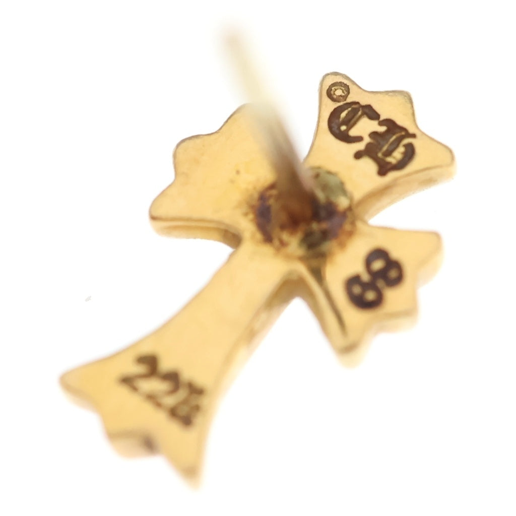 CHROME HEARTS(クロムハーツ) 22K CH CRS 2 FAT P/DIA CHクロスファット スタッドピアス PAVEダイヤ ゴールド BCA019 -