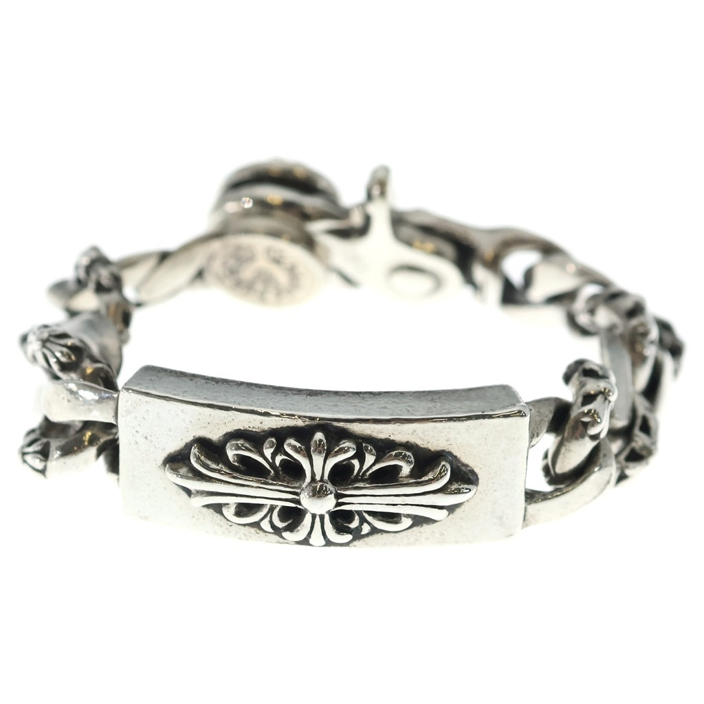 CHROME HEARTS(クロムハーツ) FLORAL CLIP ID FANCY CHAIN フローラルクロス クリップIDファンシーリンク ブレスレット -