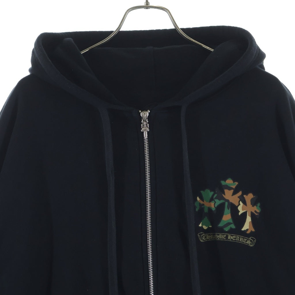 CHROME HEARTS(クロムハーツ) SWTSHIRT HD ZIP カモフラ バックホースシュー ジップパーカー -