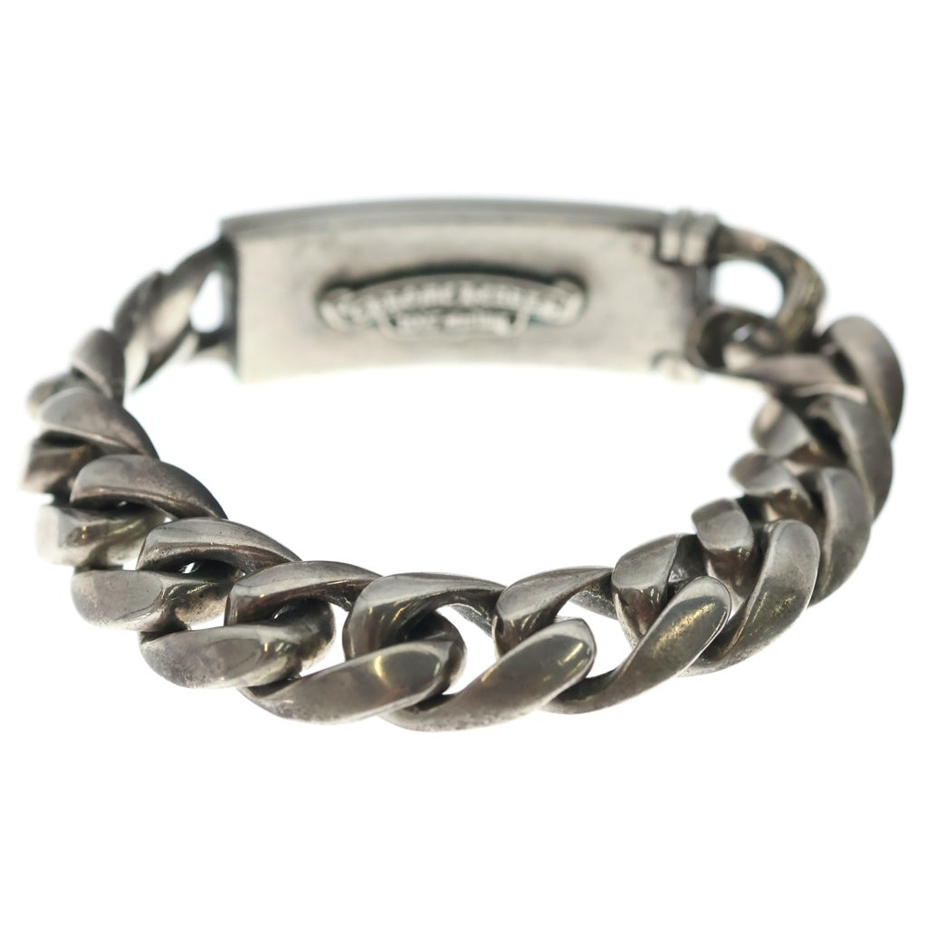 CHROME HEARTS(クロムハーツ) ID FLORAL CRS フローラルクロスIDクラシックリンク ブレスレット 13LINK シルバー BCA164
